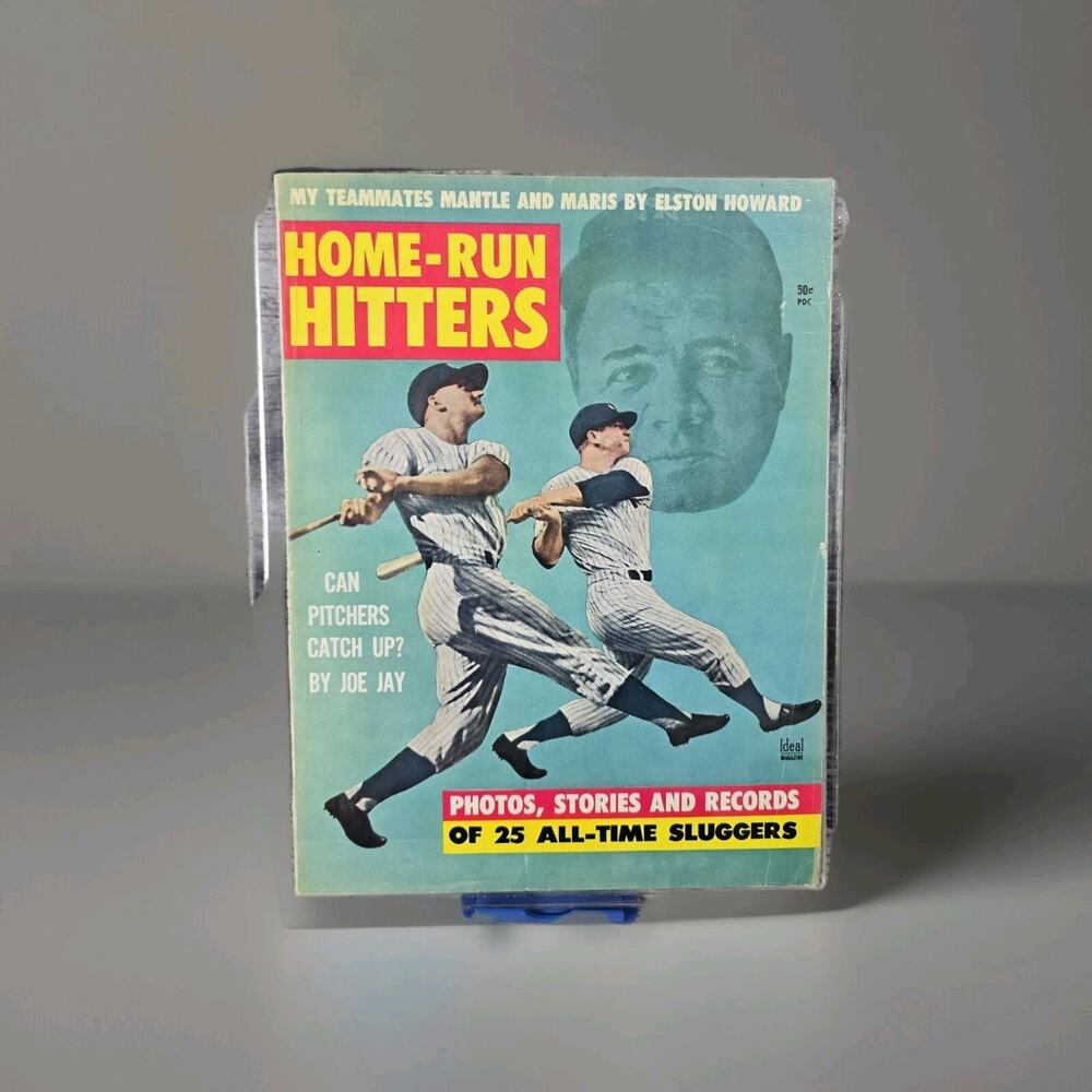Sports Pub Homerun Hitters Magazine #1 1962 1st issue Mickey Mantle Babe 60s VTG